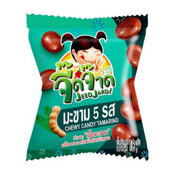 จี๊ดจ๊าด มะขาม 5 รส 18 กรัม แพ็ก 12 ชิ้น จี๊ดจ๊าด มะขาม 5 รส 18 กรัม แพ็ก 12 ชิ้น