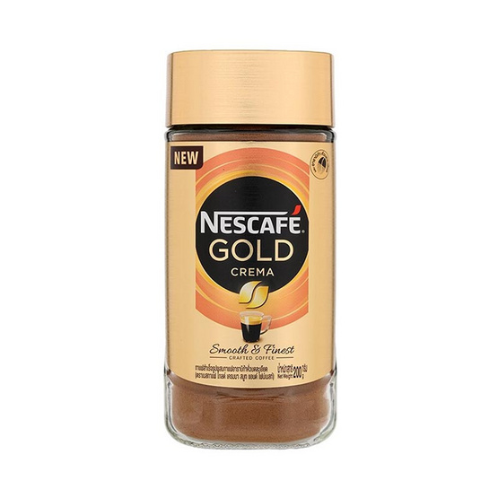 เนสกาแฟ โกลด์เครมมาสมูทแอนด์ไฟน์เนสท์ขวด 200 กรัม เนสกาแฟ โกลด์เครมมาสมูทแอนด์ไฟน์เนสท์ขวด 200 กรัม