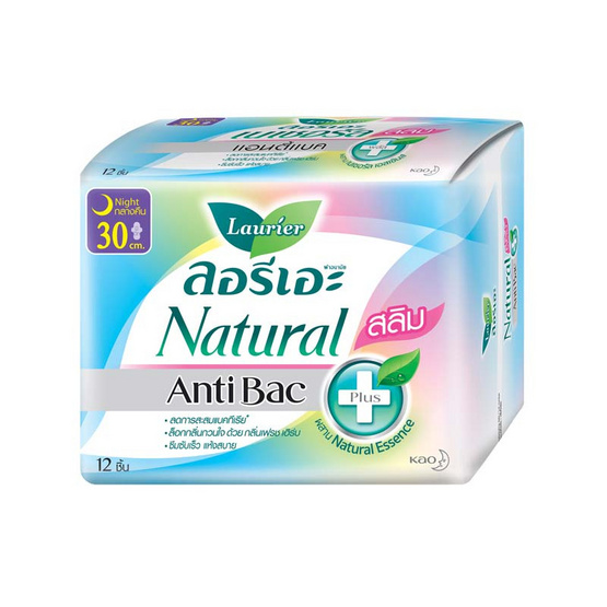 ลอรีเอะ แอนตี้แบคพลัสสลิม 30 ซม. (ห่อละ 12 ชิ้น) ลอรีเอะ แอนตี้แบคพลัสสลิม 30 ซม. (ห่อละ 12 ชิ้น)