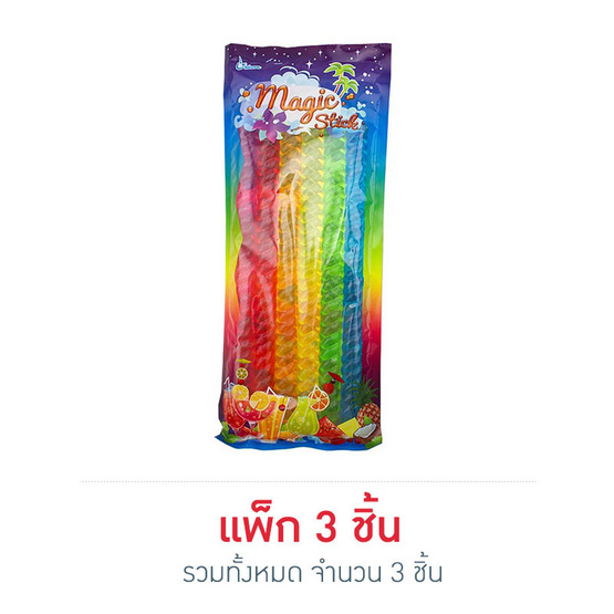 ยูนิคอร์น เยลลี่เมจิกสติ๊กกลิ่นผลไม้ต่างๆ 240 กรัม ยูนิคอร์น เยลลี่เมจิกสติ๊กกลิ่นผลไม้ต่างๆ 240 กรัม