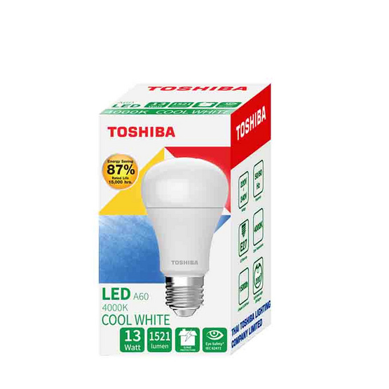TOSHIBA หลอด LED Bulb G7 13W คูลไวท์ E27 TOSHIBA หลอด LED Bulb G7 13W คูลไวท์ E27