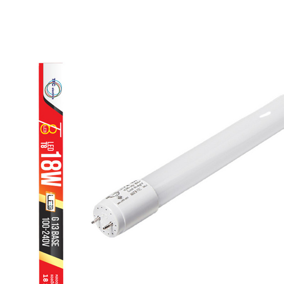 TFC หลอด TUBE T8 18W ขั้ว G13 แสงเดย์ไลท์ - ขาว TFC หลอด TUBE T8 18W ขั้ว G13 แสงเดย์ไลท์ - ขาว
