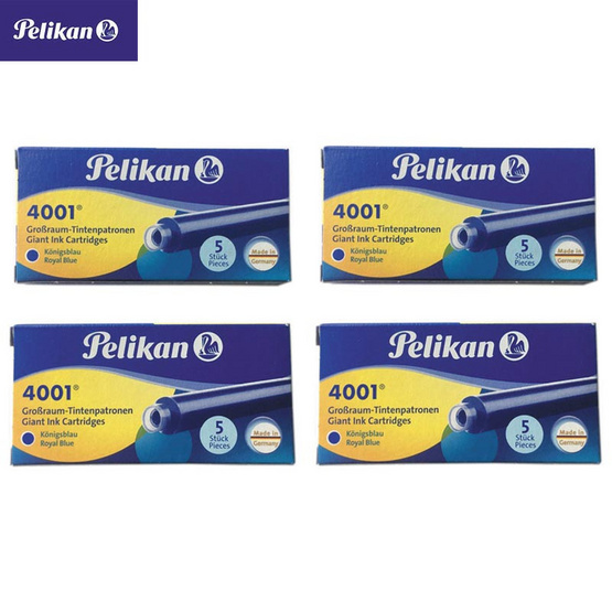 Pelikan น้ำหมึกหลอด 4001 รุ่น GTP/5 (แพ็ก 4 กล่อง) Pelikan น้ำหมึกหลอด 4001 รุ่น GTP/5 (แพ็ก 4 กล่อง)