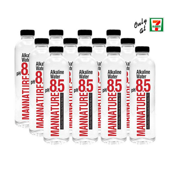 น้ำดื่มแมนเนเจอร์ พีเอช 8.5 500 มล. (แพ็ก 12 ขวด) น้ำดื่มแมนเนเจอร์ พีเอช 8.5 500 มล. (แพ็ก 12 ขวด)