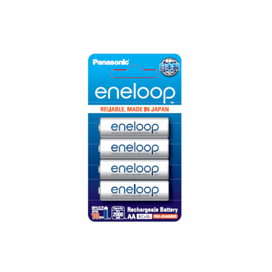 PANASONIC ถ่านชาร์จ Eneloop AA 2000 mAh (แพ็ก4ก้อน) PANASONIC ถ่านชาร์จ Eneloop AA 2000 mAh (แพ็ก4ก้อน)