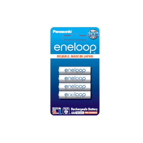 PANASONIC ถ่านชาร์จ Eneloop AAA 4ก้อน 800 mAh (แพ็ก4ก้อน) PANASONIC ถ่านชาร์จ Eneloop AAA 4ก้อน 800 mAh (แพ็ก4ก้อน)