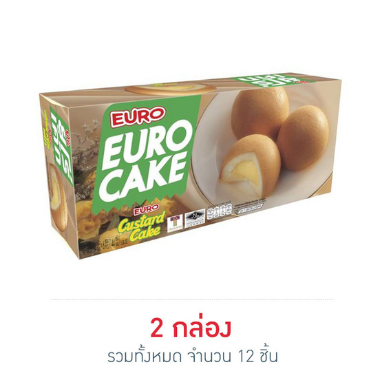 ยูโร่ คัสตาร์ดเค้ก 24 กรัม กล่อง 6 ชิ้น ยูโร่ คัสตาร์ดเค้ก 24 กรัม กล่อง 6 ชิ้น