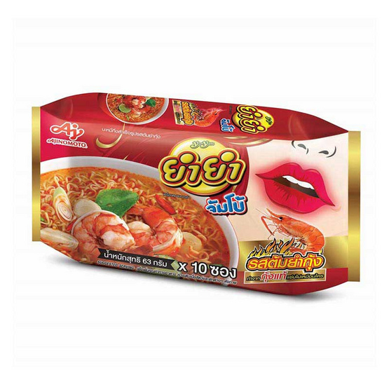 ยำยำจัมโบ้ซอง รสต้มยำกุ้ง 63 กรัม (แพ็ก 10 ซอง) ยำยำจัมโบ้ซอง รสต้มยำกุ้ง 63 กรัม (แพ็ก 10 ซอง)