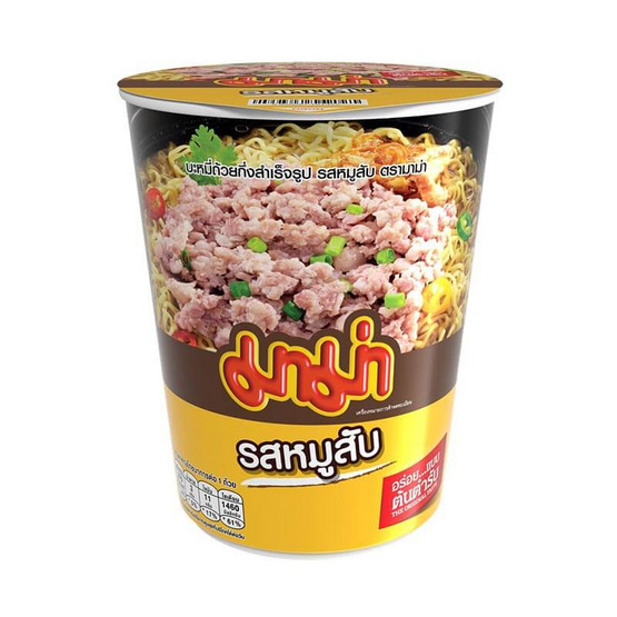 มาม่าคัพ รสหมูสับ 60 กรัม (แพ็ก 3 ชิ้น) มาม่าคัพ รสหมูสับ 60 กรัม (แพ็ก 3 ชิ้น)