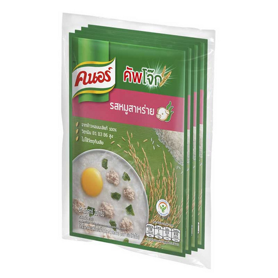 คนอร์คัพโจ๊กซอง รสหมูสาหร่าย 35 กรัม (แพ็ก 4 ซอง) คนอร์คัพโจ๊กซอง รสหมูสาหร่าย 35 กรัม (แพ็ก 4 ซอง)
