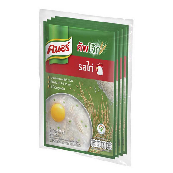 คนอร์คัพโจ๊กซอง รสไก่ 35 กรัม (แพ็ก 4 ซอง) คนอร์คัพโจ๊กซอง รสไก่ 35 กรัม (แพ็ก 4 ซอง)