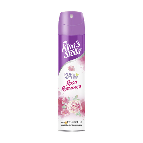 คิงส์สเตลล่า สเปรย์ปรับอากาศ เพียวเนเจอร์ กลิ่น Rose Romance 300 มล. คิงส์สเตลล่า สเปรย์ปรับอากาศ เพียวเนเจอร์ กลิ่น Rose Romance 300 มล.