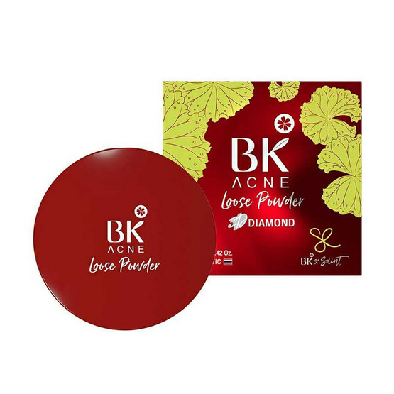 BK Acne แป้งฝุ่น Loose Powder 3D Diamond 12 กรัม BK Acne แป้งฝุ่น Loose Powder 3D Diamond 12 กรัม