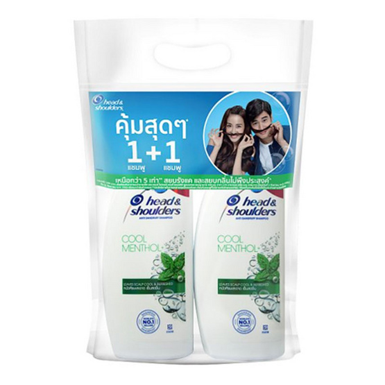เฮดแอนด์โชว์เดอร์ แชมพู คลูเมนทอล 410 มล. (แพ็กคู่) เฮดแอนด์โชว์เดอร์ แชมพู คลูเมนทอล 410 มล. (แพ็กคู่)