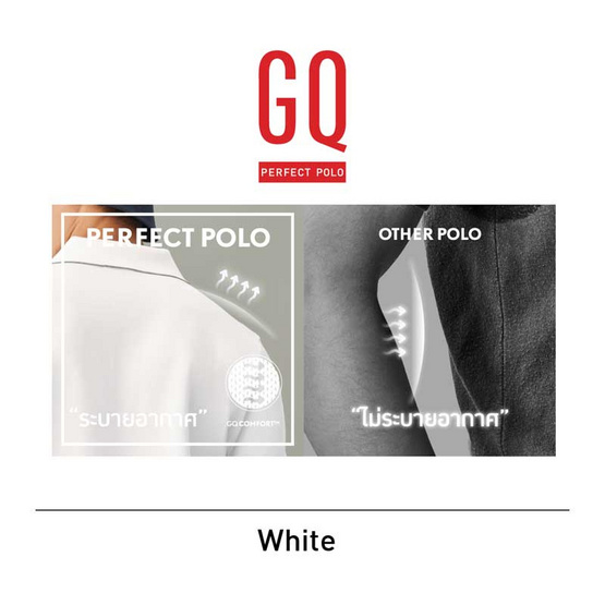 GQ ที่สุดแห่งเสื้อโปโล - สีขาว GQ ที่สุดแห่งเสื้อโปโล - สีขาว
