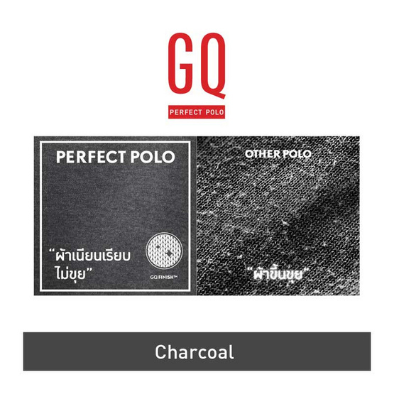 GQ ที่สุดแห่งเสื้อโปโล - Charcoal GQ ที่สุดแห่งเสื้อโปโล - Charcoal