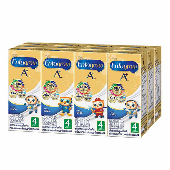 เอนฟาโกร นม UHT สูตร 4 รสจืด 180 มล. (ยกแพ็ก 12 กล่อง) เอนฟาโกร นม UHT สูตร 4 รสจืด 180 มล. (ยกแพ็ก 12 กล่อง)