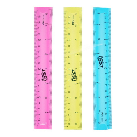 Deli 6208 ไม้บรรทัดงอได้ ขนาด 20 ซม. คละสี Deli 6208 ไม้บรรทัดงอได้ ขนาด 20 ซม. คละสี
