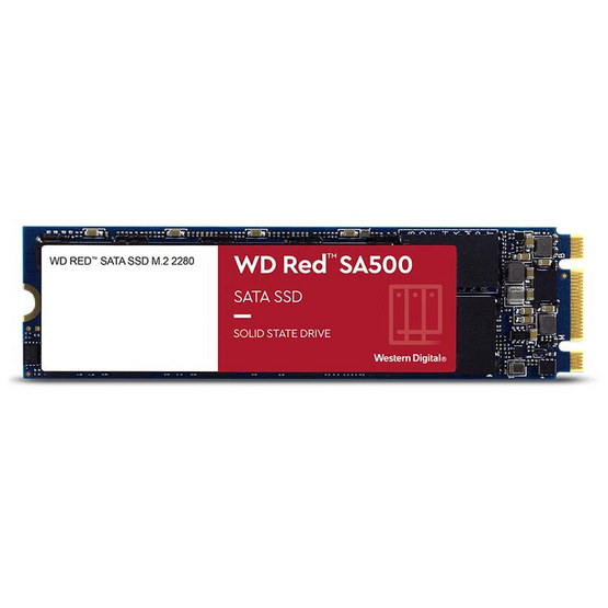 WD โซลิดสเตทไดรฟ์ Red M.2,2280 SATA 3(6GB/S) (WDS500G1R0B-RED) 500GB WD โซลิดสเตทไดรฟ์ Red M.2,2280 SATA 3(6GB/S) (WDS500G1R0B-RED) 500GB