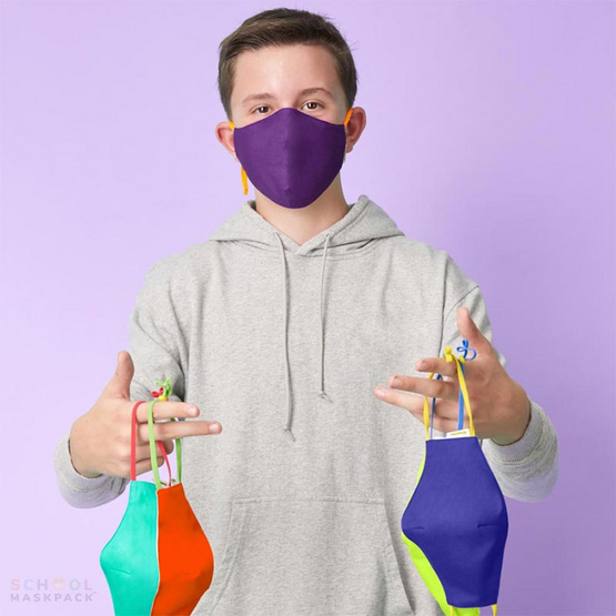 SchoolMaskPack Crayola เซ็ตหน้ากากผ้า ลาย Cool Colors (ขนาดมาตรฐาน) 1แพ็ก5 ชิ้น SchoolMaskPack Crayola เซ็ตหน้ากากผ้า ลาย Cool Colors (ขนาดมาตรฐาน) 1แพ็ก5 ชิ้น