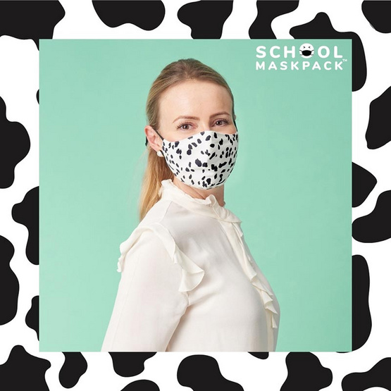 SchoolMaskPack เซ็ตหน้ากากผ้า ลาย Animal Prints (ขนาดมาตรฐาน) 1แพ็ก5 ชิ้น SchoolMaskPack เซ็ตหน้ากากผ้า ลาย Animal Prints (ขนาดมาตรฐาน) 1แพ็ก5 ชิ้น