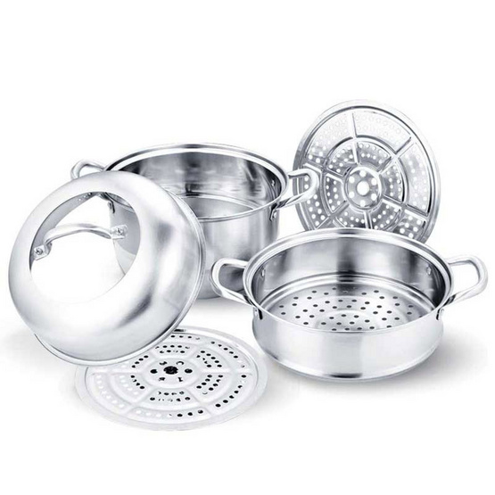 RRS หม้อนึ่งอเนกประสงค์ 3 ชั้น 30 ซม. RRS หม้อนึ่งอเนกประสงค์ 3 ชั้น 30 ซม.