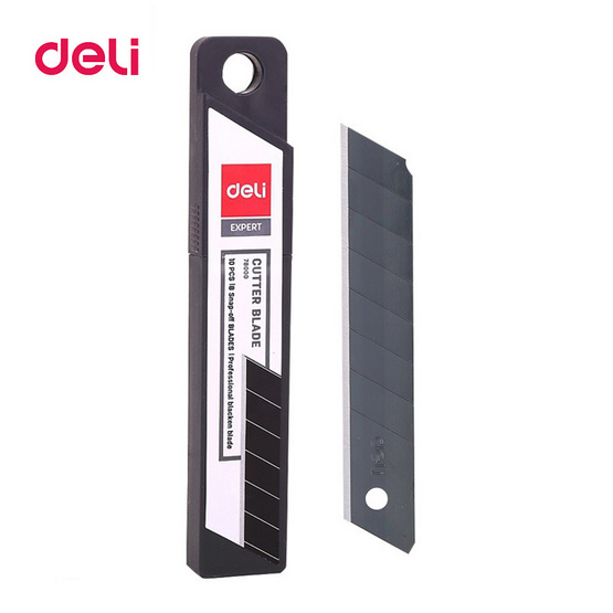 Deli 78000 ใบมีดคัดเตอร์คาร์บอน (บรรจุ10ใบ) Deli 78000 ใบมีดคัดเตอร์คาร์บอน (บรรจุ10ใบ)