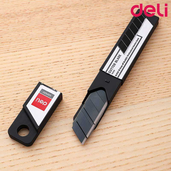 Deli 78000 ใบมีดคัดเตอร์คาร์บอน (บรรจุ10ใบ) Deli 78000 ใบมีดคัดเตอร์คาร์บอน (บรรจุ10ใบ)