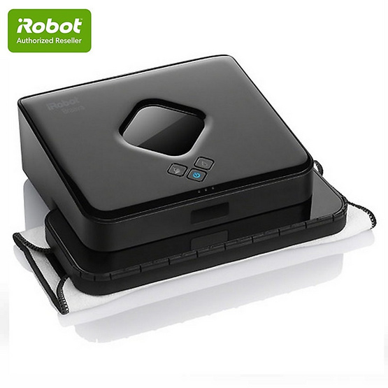 หุ่นยนต์ถูพื้น iRobot รุ่น Braava 380t สีดำ หุ่นยนต์ถูพื้น iRobot รุ่น Braava 380t สีดำ