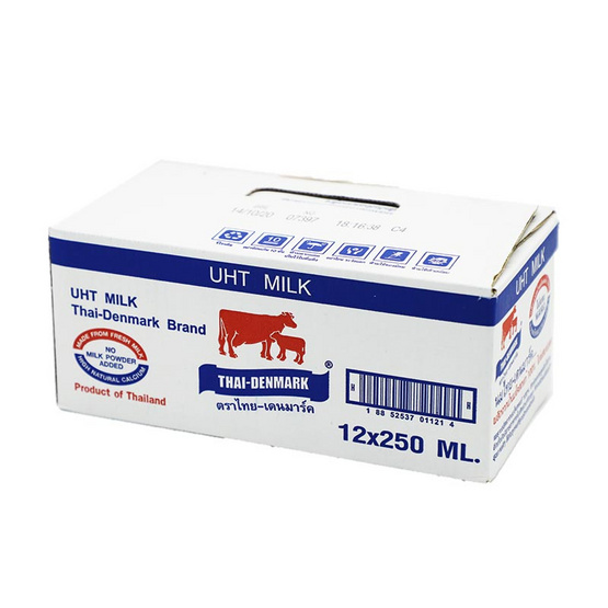 ไทยเดนมาร์ค นม UHT รสจืด 250 มล. (ยกแพ็ก 12 กล่อง) ไทยเดนมาร์ค นม UHT รสจืด 250 มล. (ยกแพ็ก 12 กล่อง)