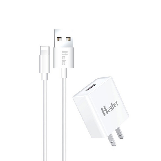 Hale หัวชาร์จพร้อมสาย Lightning รุ่น HCS-08L Hale หัวชาร์จพร้อมสาย Lightning รุ่น HCS-08L