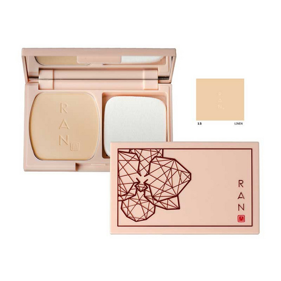 RAN แป้งผสมรองพื้น Original Plus+ Powder SPF 30 PA++++14 กรัม. #1.5 Linen RAN แป้งผสมรองพื้น Original Plus+ Powder SPF 30 PA++++14 กรัม. #1.5 Linen