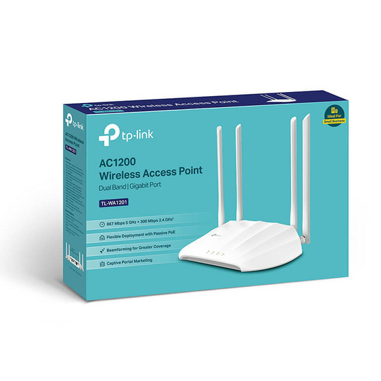 TP-Link อุปกรณ์กระจายสัญญาณ TL-WA1201 AC1200 Wireless Access Point TP-Link อุปกรณ์กระจายสัญญาณ TL-WA1201 AC1200 Wireless Access Point