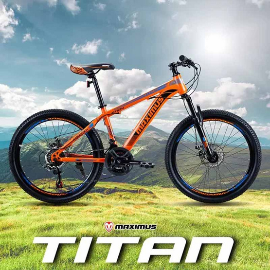 Maximus จักรยานเสือภูเขา รุ่น Titan 21 สปีด ล้อ 24 นิ้ว RD/BK Maximus จักรยานเสือภูเขา รุ่น Titan 21 สปีด ล้อ 24 นิ้ว RD/BK