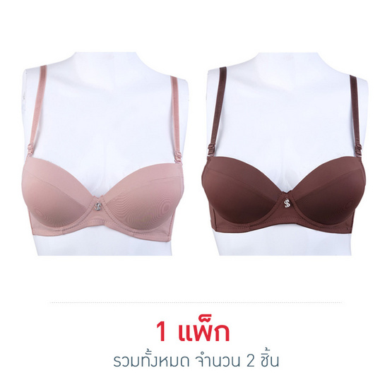 ANNY ชุดชั้นในเสริมโครง รุ่น 9812 แพ็ค 2 ชิ้น (สีน้ำตาล และ สีเนื้อ) ANNY ชุดชั้นในเสริมโครง รุ่น 9812 แพ็ค 2 ชิ้น (สีน้ำตาล และ สีเนื้อ)