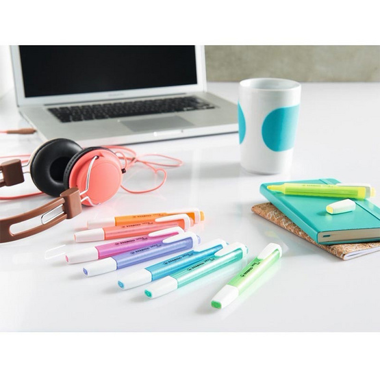 STABILO 1แถม1 ปากกาเน้นข้อความ Swing Cool Pastel 6สี + Original 6สี STABILO 1แถม1 ปากกาเน้นข้อความ Swing Cool Pastel 6สี + Original 6สี