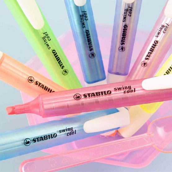 STABILO 1แถม1 ปากกาเน้นข้อความ Swing Cool Pastel 6สี + Original 6สี STABILO 1แถม1 ปากกาเน้นข้อความ Swing Cool Pastel 6สี + Original 6สี