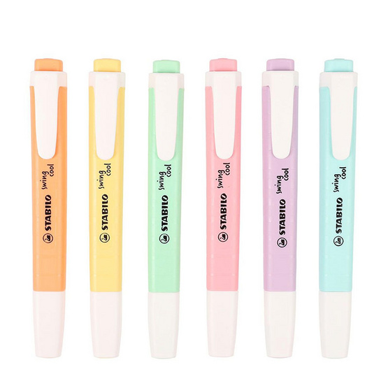 STABILO 1แถม1 ปากกาเน้นข้อความ Swing Cool Pastel 6 สี (แพ็ก6ด้าม) STABILO 1แถม1 ปากกาเน้นข้อความ Swing Cool Pastel 6 สี (แพ็ก6ด้าม)
