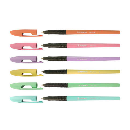 STABILO 1แถม1 ปากกาลูกลื่น Re-Liner สีพาสเทล 6ด้าม+สีน้ำเงิน 6ด้าม STABILO 1แถม1 ปากกาลูกลื่น Re-Liner สีพาสเทล 6ด้าม+สีน้ำเงิน 6ด้าม