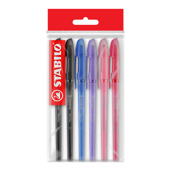 STABILO 1แถม1 ปากกาลูกลื่น Re-Liner หมึกสีตามด้าม คละสี (แพ็ก6ด้าม) STABILO 1แถม1 ปากกาลูกลื่น Re-Liner หมึกสีตามด้าม คละสี (แพ็ก6ด้าม)