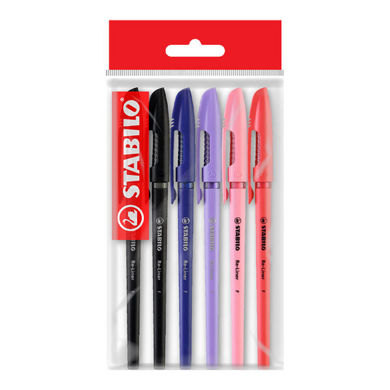 STABILO 1แถม1 ปากกาลูกลื่น Re-Liner หมึกสีตามด้าม คละสี (แพ็ก6ด้าม) STABILO 1แถม1 ปากกาลูกลื่น Re-Liner หมึกสีตามด้าม คละสี (แพ็ก6ด้าม)