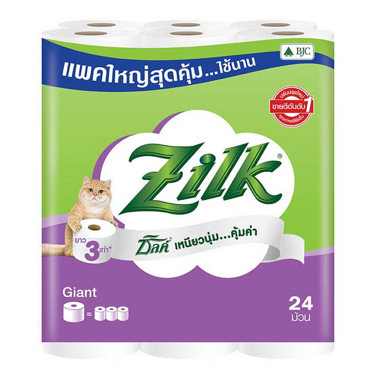 ซิลค์ ไจแอนท์ กระดาษชำระ 24 ม้วน ซิลค์ ไจแอนท์ กระดาษชำระ 24 ม้วน