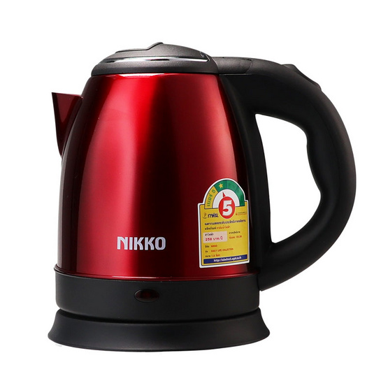 Nikko เดลี่ไลฟ์ กาต้มน้ำไฟฟ้า 1.2 ลิตร รุ่น NKEK-DL12RD Nikko เดลี่ไลฟ์ กาต้มน้ำไฟฟ้า 1.2 ลิตร รุ่น NKEK-DL12RD