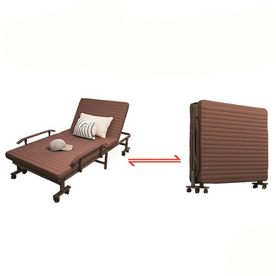 RESTAR เตียงพับ รุ่น Richmon สีน้ำตาล 100 Cm ฟรีหมอน+ผ้าห่ม RESTAR เตียงพับ รุ่น Richmon สีน้ำตาล 100 Cm ฟรีหมอน+ผ้าห่ม