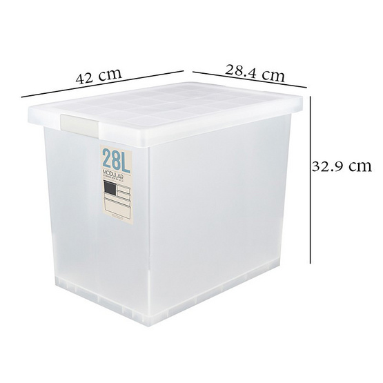 Double lock กล่องเก็บของ กล่องพลาสติกขนาดใหญ่ สไตล์ญี่ปุ่น รุ่น 5223 ความจุ 28 ลิตร Double lock กล่องเก็บของ กล่องพลาสติกขนาดใหญ่ สไตล์ญี่ปุ่น รุ่น 5223 ความจุ 28 ลิตร
