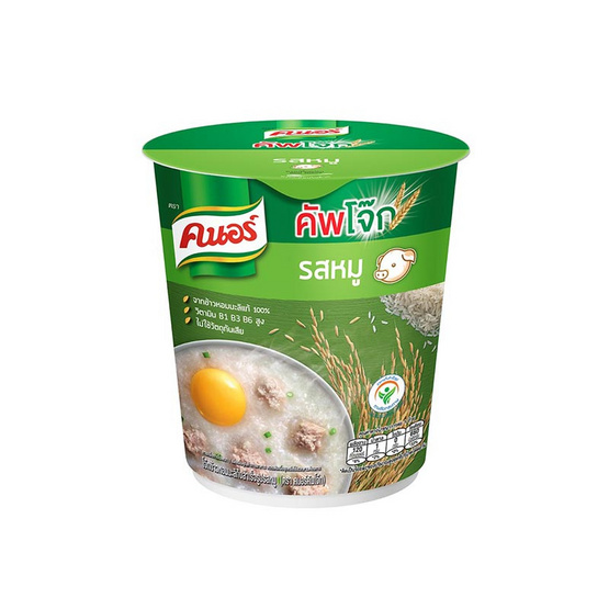 คนอร์คัพโจ๊กถ้วย รสหมู 35 กรัม (แพ็ก 3 ถ้วย) คนอร์คัพโจ๊กถ้วย รสหมู 35 กรัม (แพ็ก 3 ถ้วย)