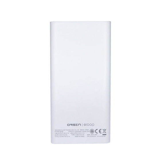 Orsen by Eloop Power Bank 20,000 mAh รุ่น E39 Orsen by Eloop Power Bank 20,000 mAh รุ่น E39