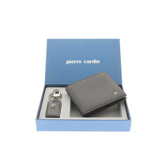 Pierre Cardin กระเป๋าธนบัตร+พวงกุญแจ รุ่น GWK20-01 BK Pierre Cardin กระเป๋าธนบัตร+พวงกุญแจ รุ่น GWK20-01 BK