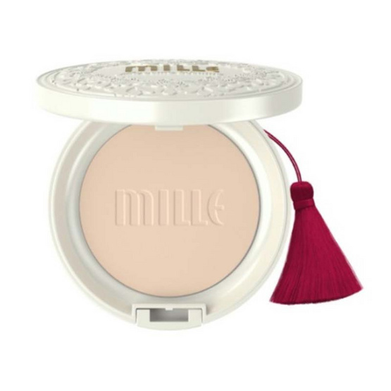 MILLE แป้งผสมรองพื้น Super Whitening Gold Rose Pact SPF48 PA+++ 11 กรัม #02 Natural MILLE แป้งผสมรองพื้น Super Whitening Gold Rose Pact SPF48 PA+++ 11 กรัม #02 Natural