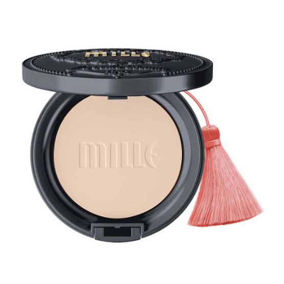MILLE แป้งผสมรองพื้น Charcoal Matte Cover Pact SPF25 PA++ 11 กรัม #01 Light MILLE แป้งผสมรองพื้น Charcoal Matte Cover Pact SPF25 PA++ 11 กรัม #01 Light